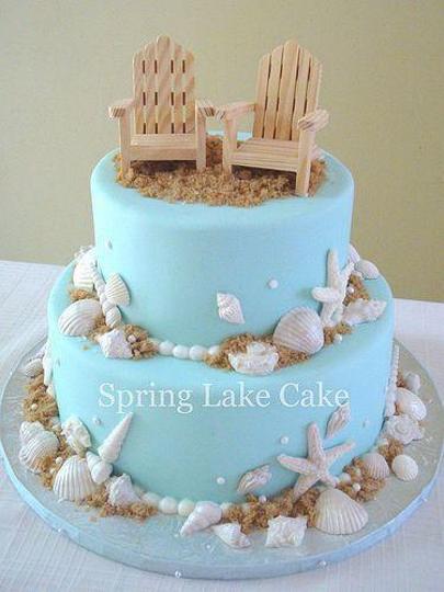 seashell birthday cake