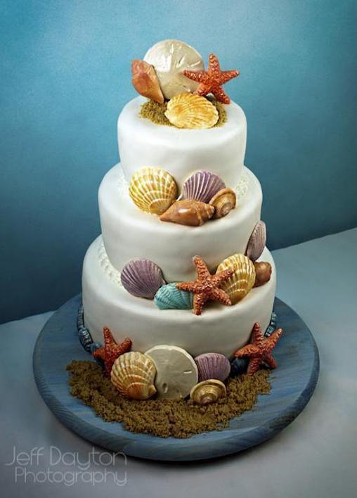 seashell birthday cake