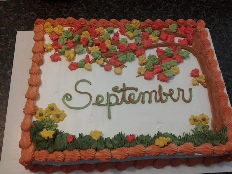 september birthday cakes