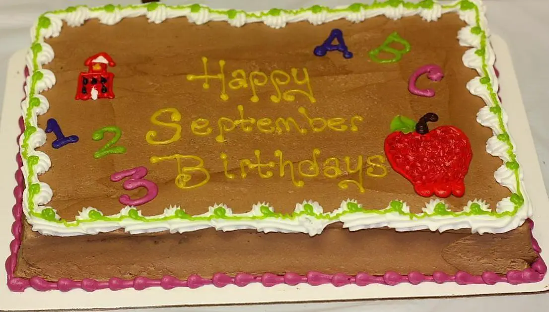 september birthday cakes