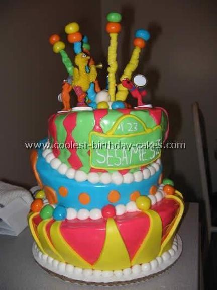 sesame street birthday cakes