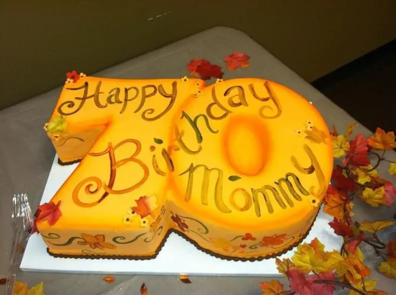 seventieth birthday cakes