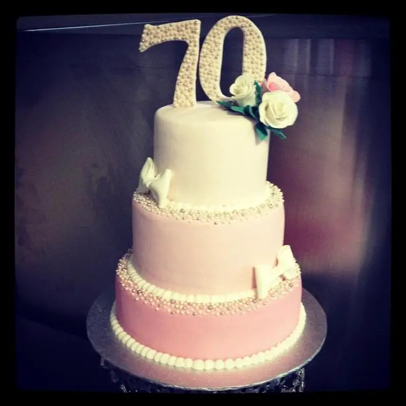 seventieth birthday cakes