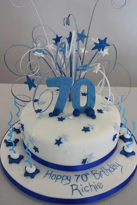 seventy birthday cakes