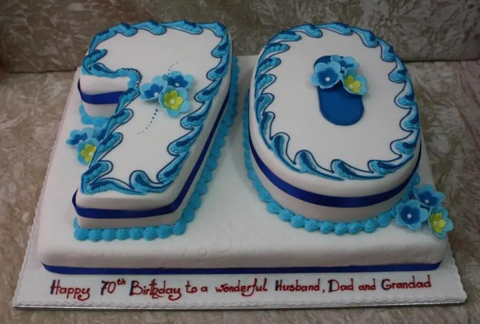 seventy birthday cakes