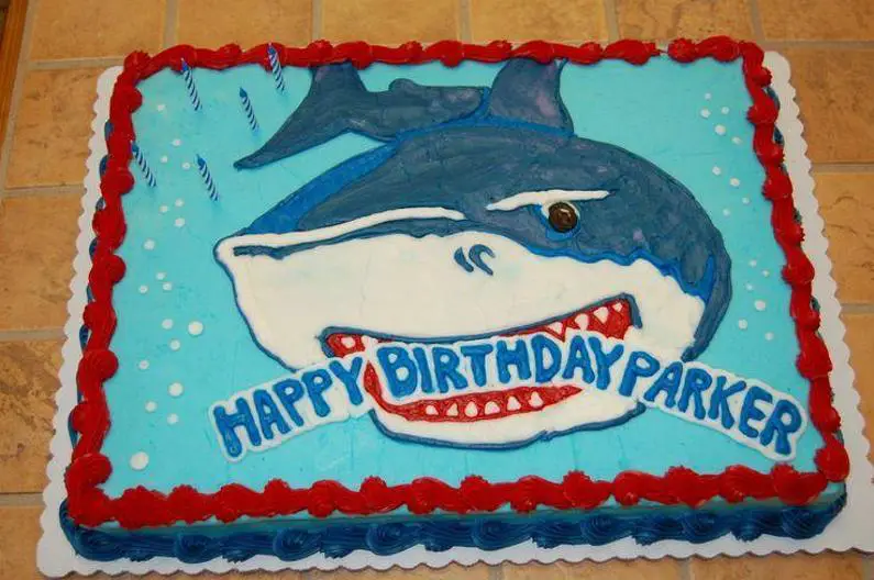 shark themed birthday cakes