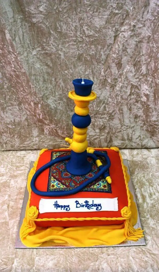 shisha birthday cake