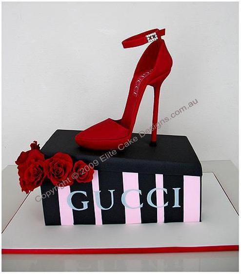 shoe design birthday cakes