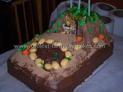 shrek birthday cakes