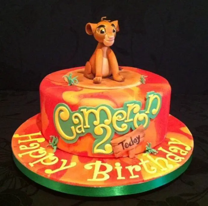 Simba birthday cake - TheSmartCookieCook