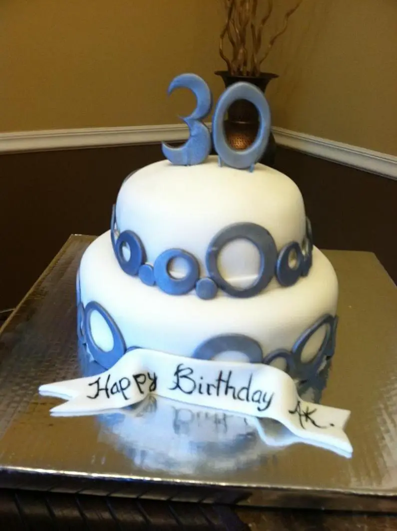 simple 30th birthday cake ideas