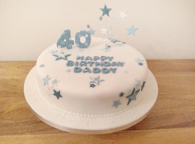 simple 40th birthday cakes
