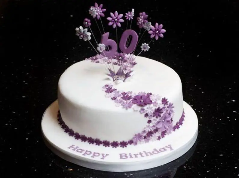 simple 60th birthday cakes