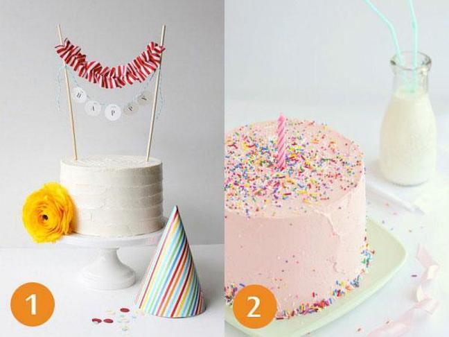 simple round birthday cake ideas