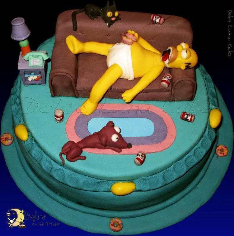 simpsons birthday cakes