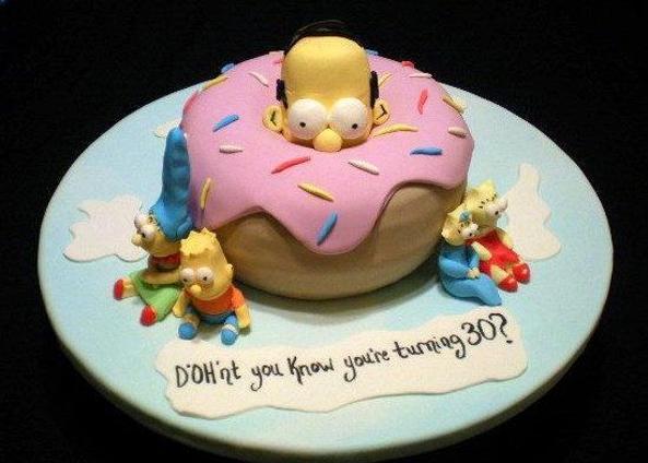 simpsons birthday cakes