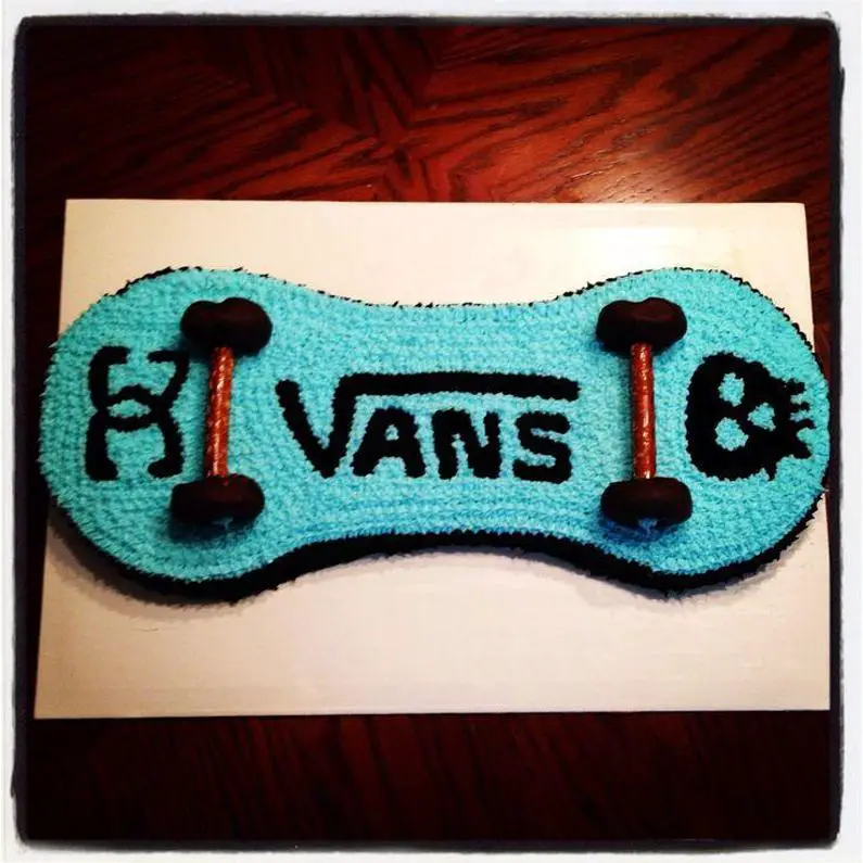 skateboard birthday cake
