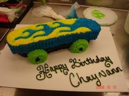 skateboard birthday cakes