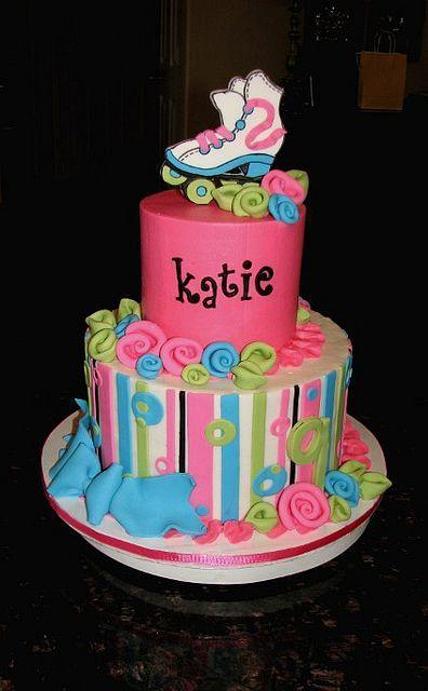 skating birthday cake