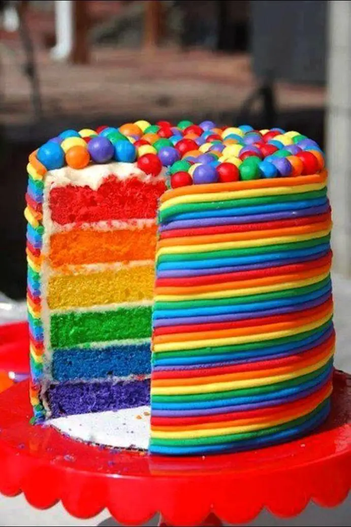 skittle birthday cakes
