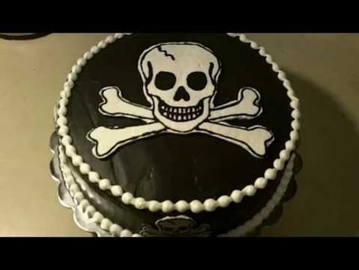 skull birthday cake