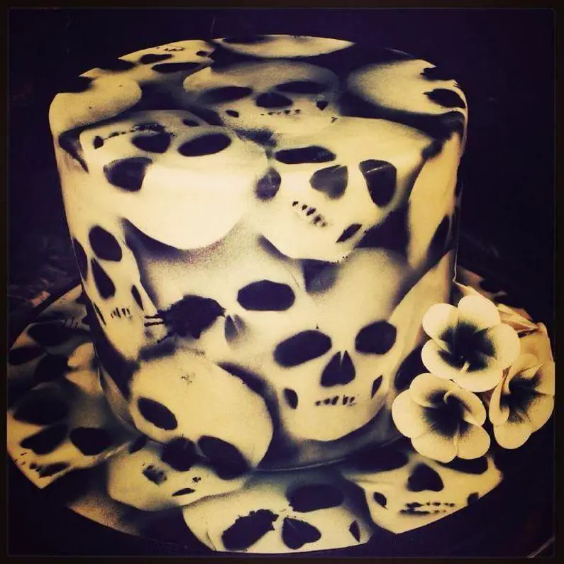 skull birthday cake