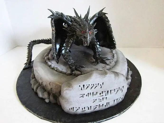 skyrim birthday cake