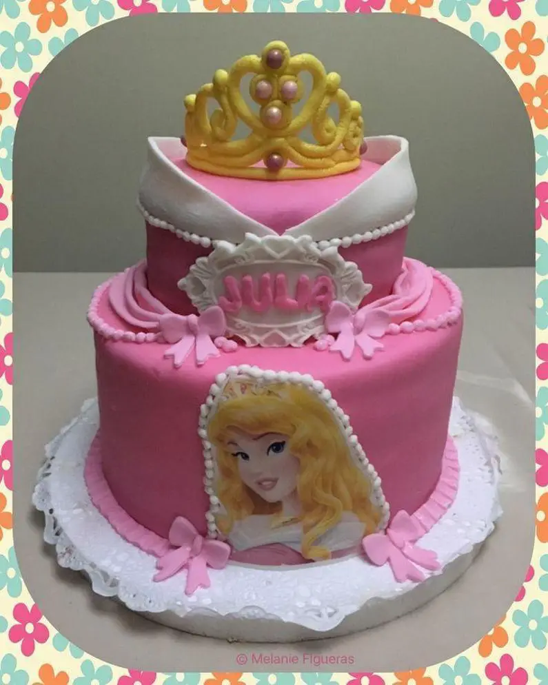 sleeping beauty birthday cake