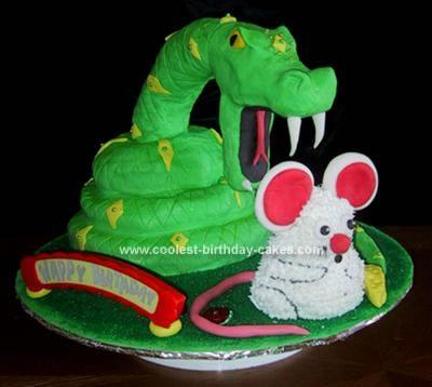 snake cakes birthday