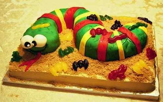 snake cakes birthday