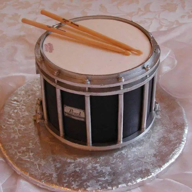 snare drum birthday cake
