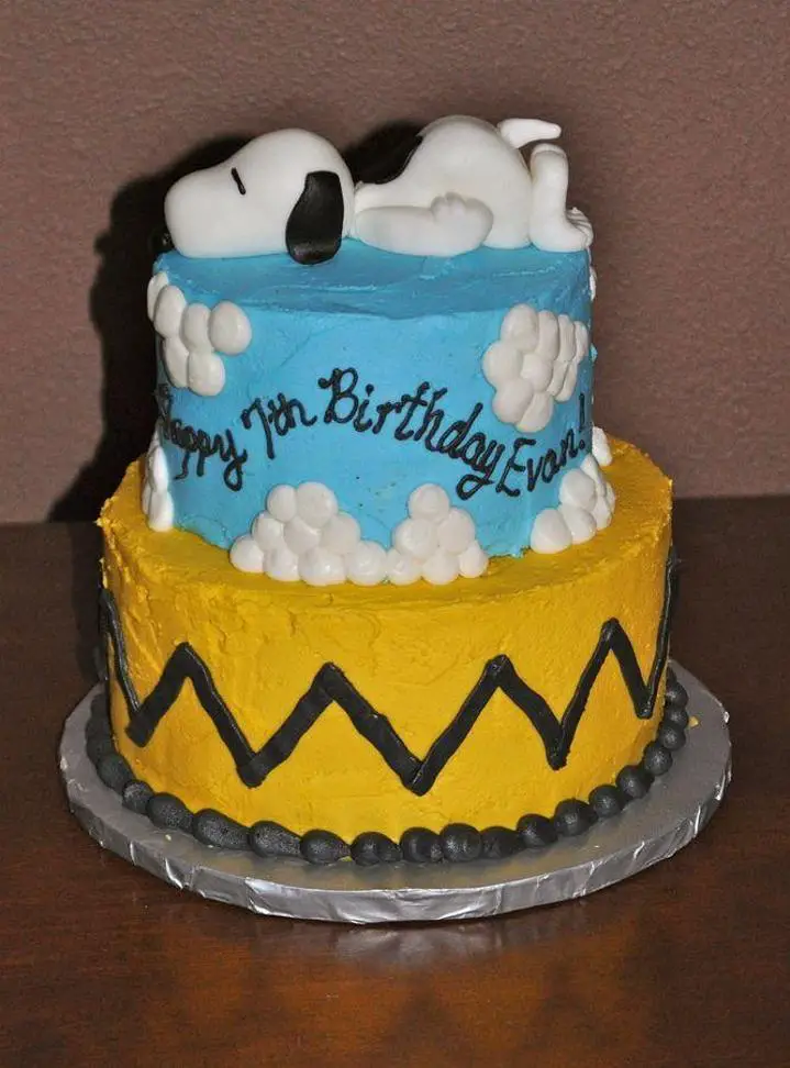 snoopy birthday cake ideas