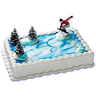 snowboard birthday cake