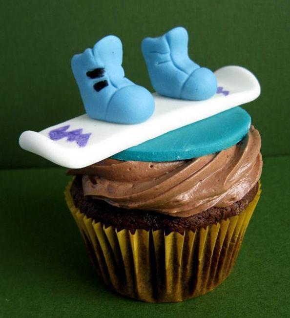 snowboard birthday cake