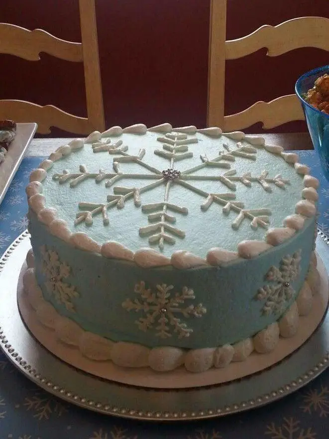 snowflake cakes birthday