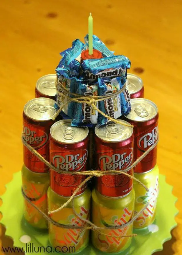 soda can birthday cake