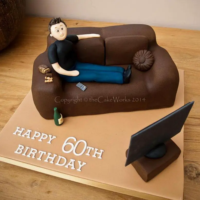 sofa birthday cake