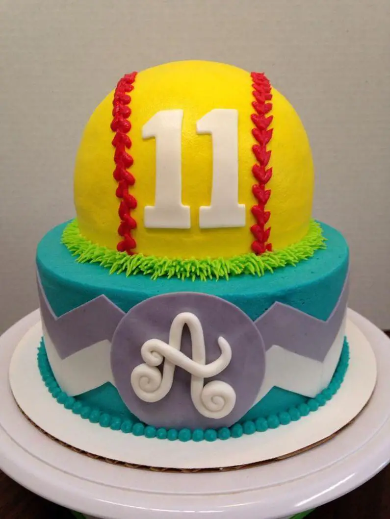 softball birthday cake ideas