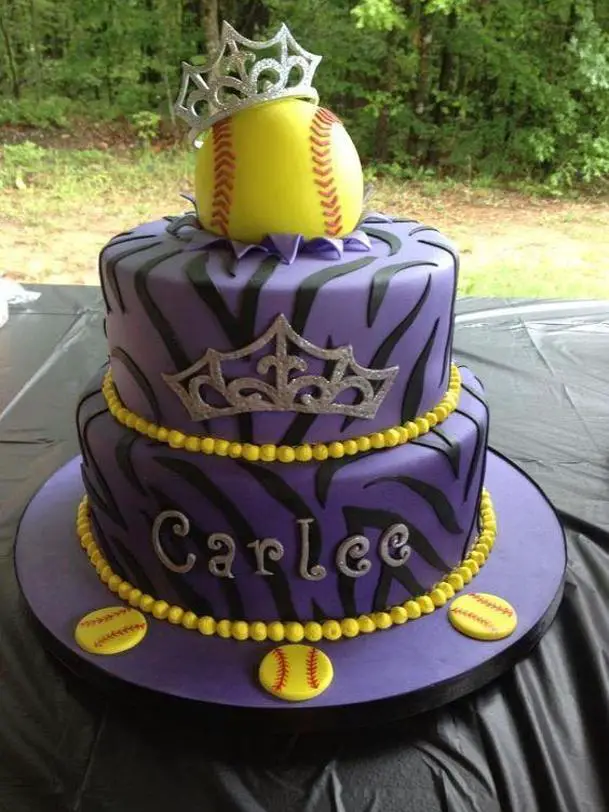 softball birthday cakes