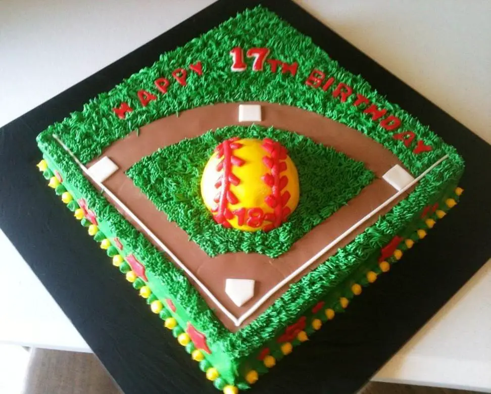 softball birthday cakes