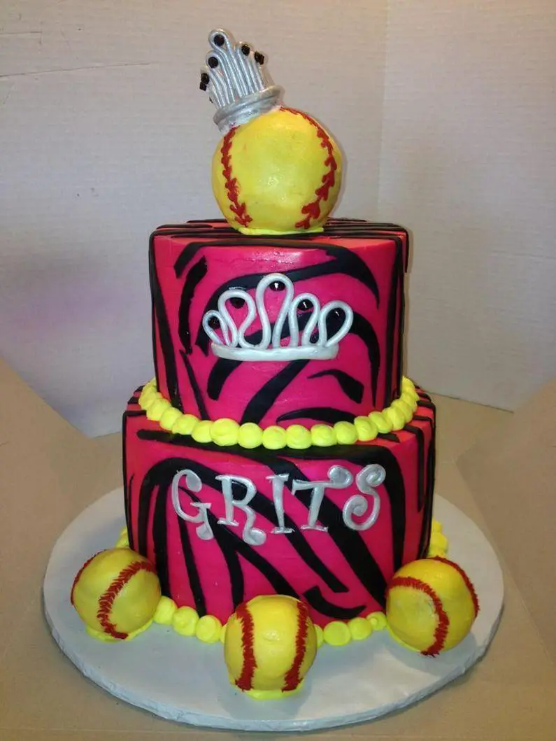 softball birthday cakes