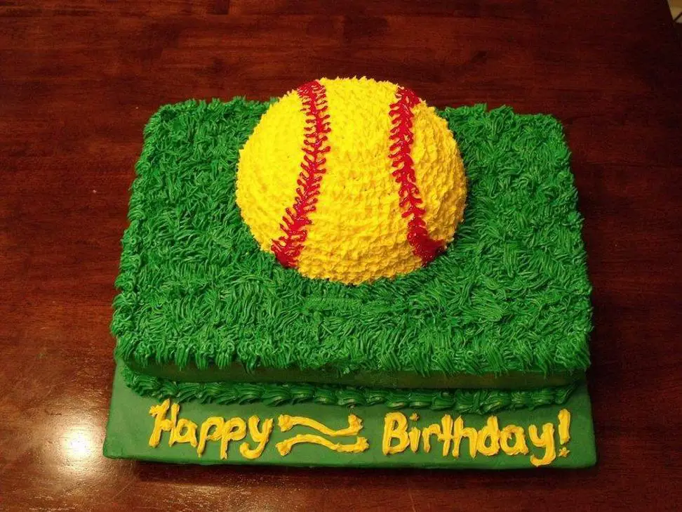 softball birthday cakes