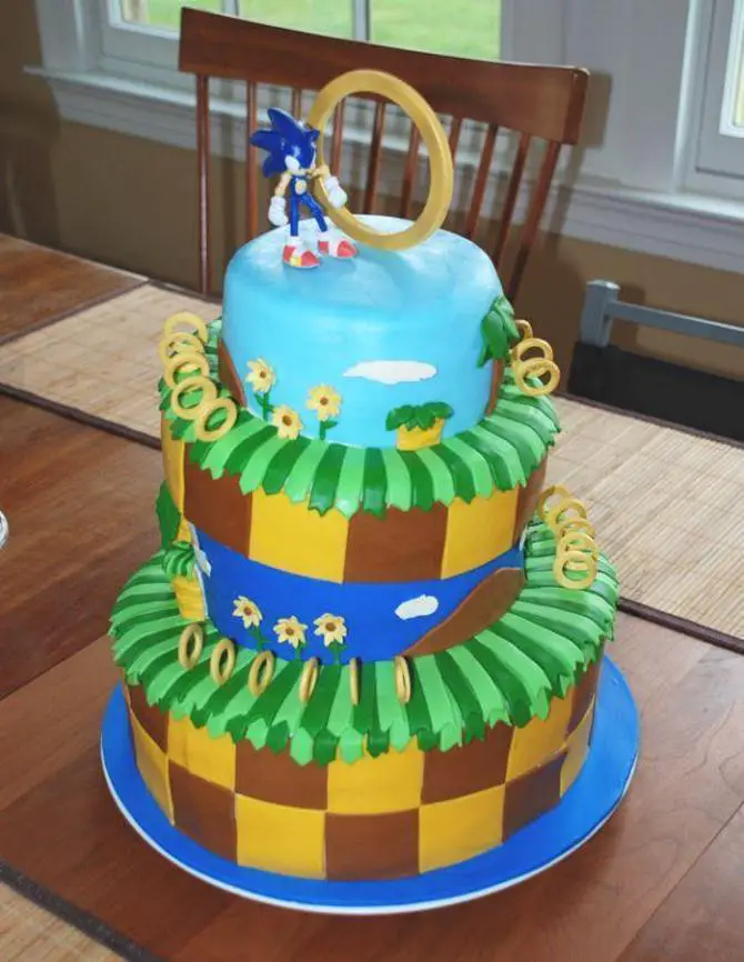 sonic the hedgehog birthday cakes