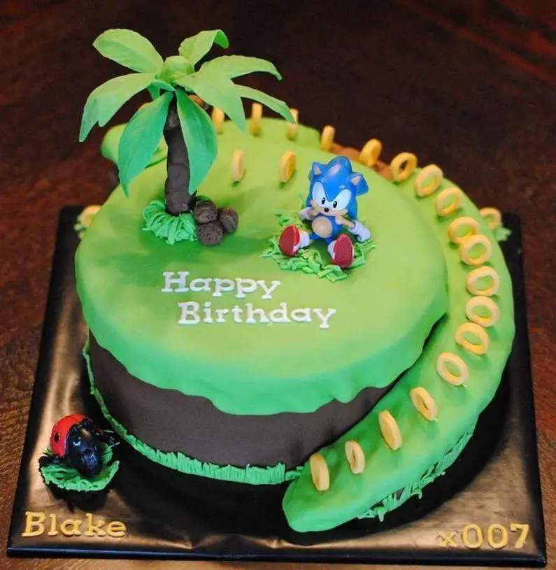 sonic the hedgehog birthday cakes