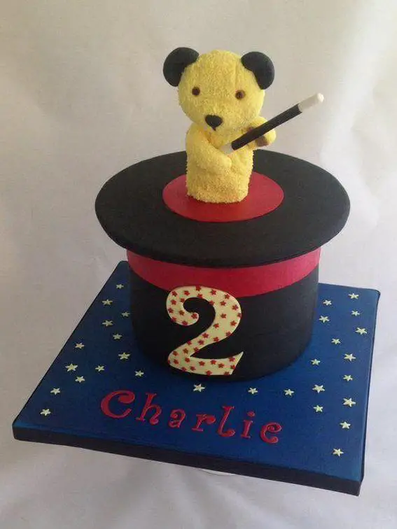 sooty birthday cake