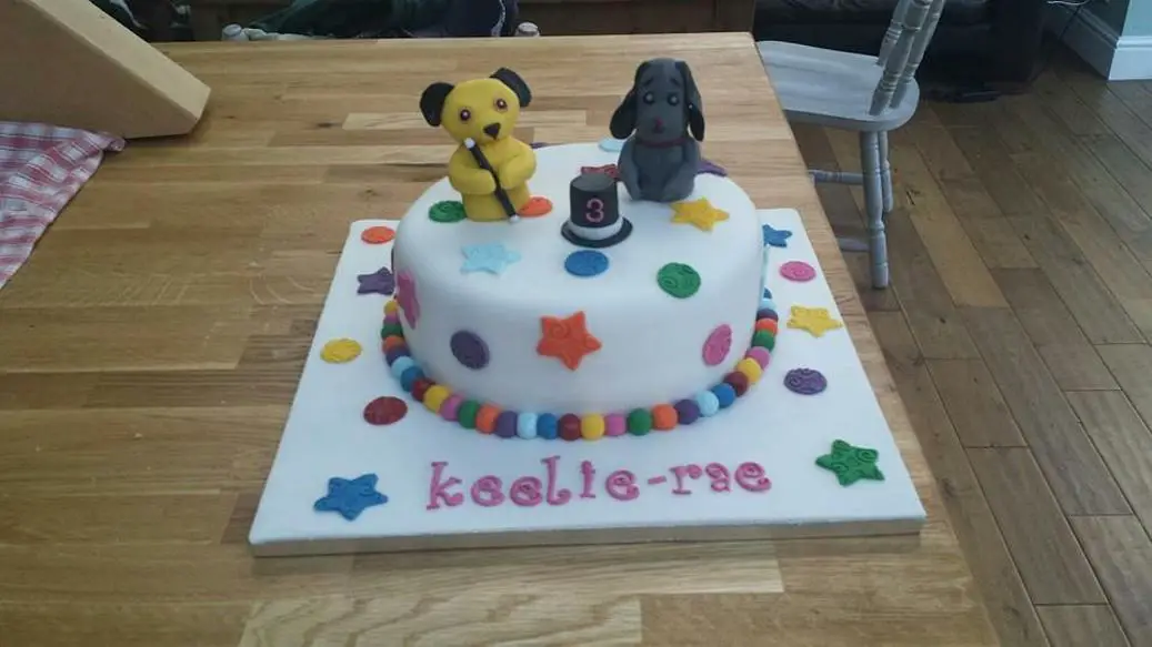 sooty birthday cake
