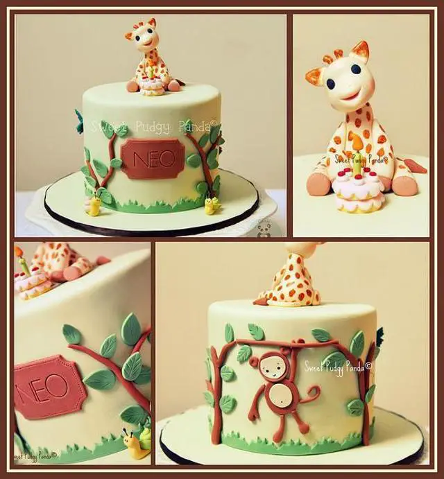 sophie giraffe birthday cake