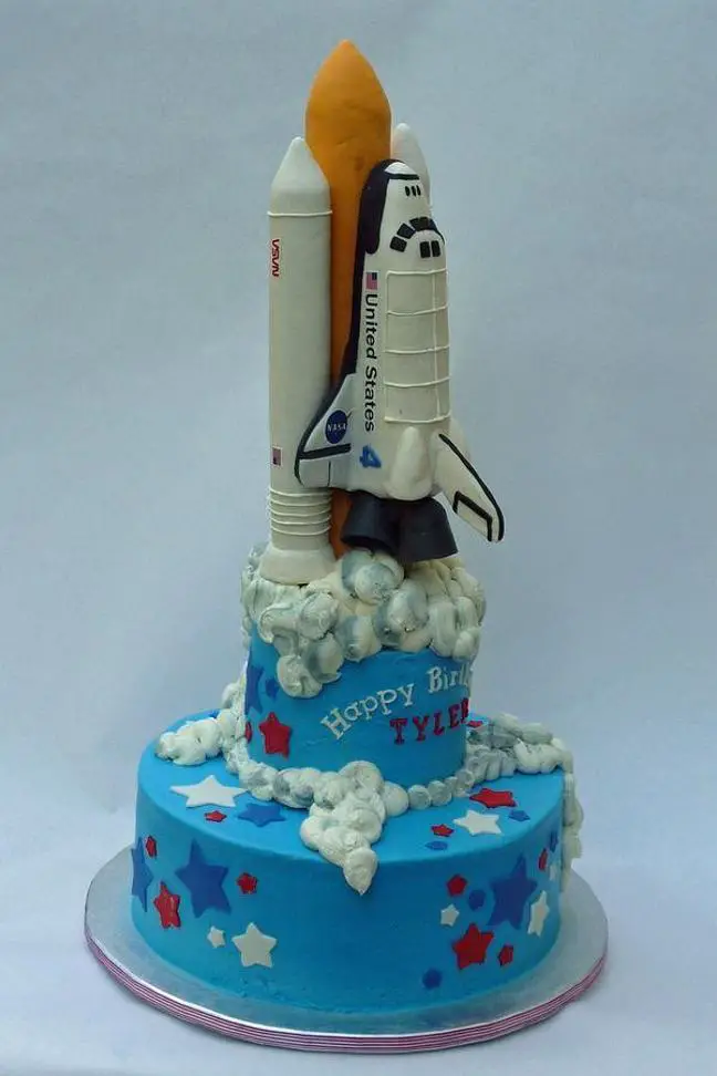 Space Shuttle Birthday Cake