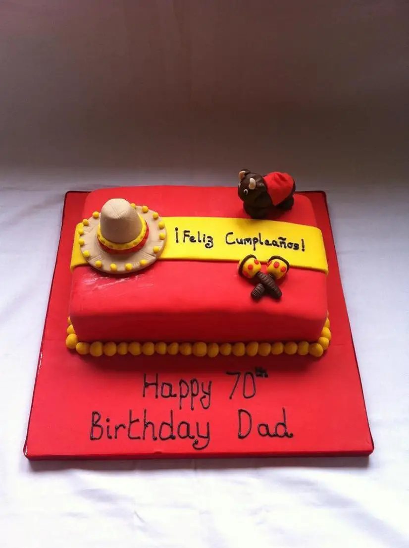 spanish themed birthday cakes