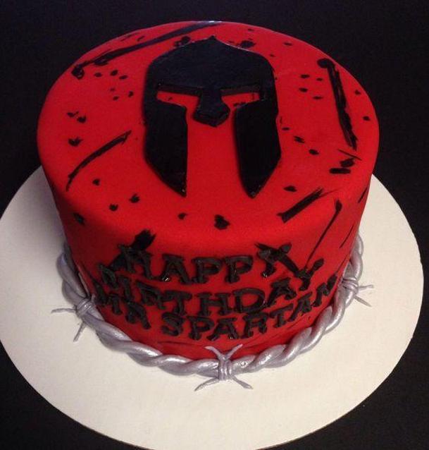 spartan birthday cake